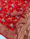 LC 113 Soft Khadi Georgette Silk Designer Sarees Wholesale Price In Surat